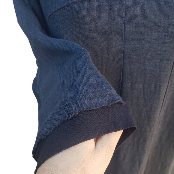 Nude Masahiko Maruyama Pullover Unisex Black Linen Knit - Picture 5 of 10